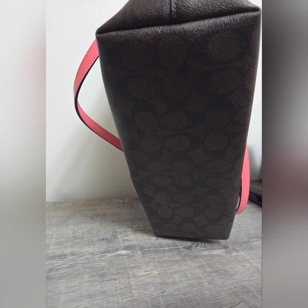 EUC Coach Brown and Pink Tote Bag - Picture 7 of 13